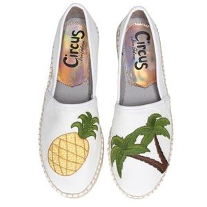 CIRCUS BY SAM EDELMAN Womens Leni-28 Fabric Round Toe Loafers 6.5